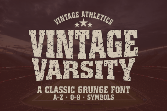 Vintage Varsity Font